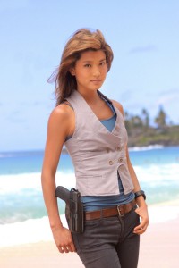 Grace Park looks deadly in this publicity picture for Hawaii Five-O.