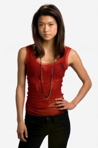 Grace Park is a real lady in red in this picture.